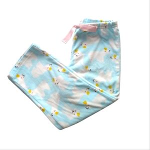 Carter's Girls Fleece Cute Polar Bear Pajama Pants  Blue and White Size 5T
